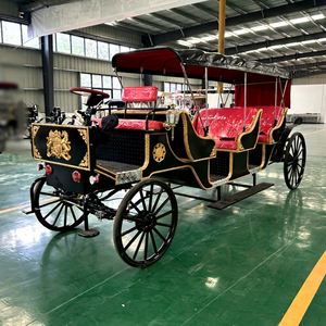 Elegante Carruaje Turístico de Lujo de 4 Ruedas, Estilo Victoriano Real, Eléctrico y de Caballos - Product Image 1