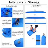 Matelas gonflable de camping dans la tente, lit de camp pliable, coussin de couchage, couverture de pique-nique, tapis de voyage, équipement de camping