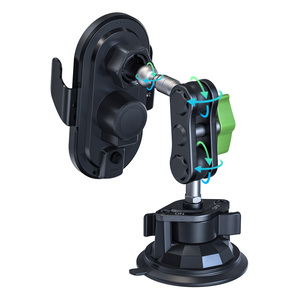 Support de téléphone portable pour voiture avec chargeur sans fil, fixation automatique, rotation à 360 degrés, compatible <span class=keywords><strong>iPhone</strong></span> Samsung - Product Image 6