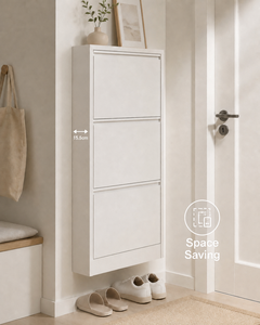 ASSOC - Mueble <span class=keywords><strong>Zapatero</strong></span> Metálico Ultra Delgado de Fábrica, Antimoho, Ahorra Espacio, Organizador de Zapatos, Estante de Acero Montado en Pared para Entrada - Product Image 1