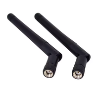 Antenne pliable 2,4 GHz à gain 3 dBi, module de routeur sans fil 2,4 GHz 5 GHz avec broche interne en caoutchouc, antenne 3 dBi pour la communication