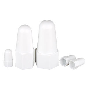 एलएसएम पी प्लास्टिक फ्लैंज मीट्रिक हेक्स नट सजावटी स्क्रू कैप के साथ सिर बोल्ट और नट्स के लिए सुरक्षात्मक कवर - Product Image 6