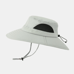 BightSun Striped Handmade Crochet Sun Hat Unisex Hollow-Woven Casual Fisherman Bucket Hat UV-Protection Outdoor Daily - Product Image 2