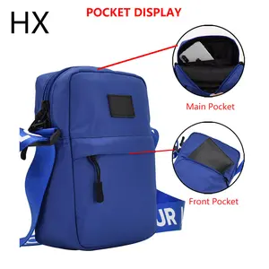 Низкий минимальный объем заказа, высококачественные спортивные модные стильные мини-сумки через плечо для мужчин, Индивидуальная сумка-мессенджер