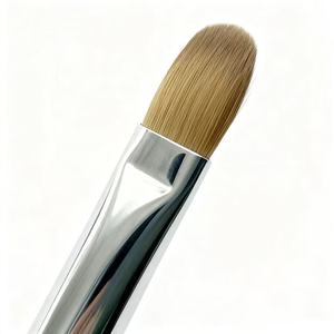 OEM ODM Round Head 100% Kolinsky Nail Brush Crimped UV <b>Builder</b> Gel Brush for Nail Extension - Product Image 6