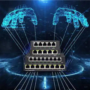 8-port 10/100mbps Ethernet ağ anahtarı Hub masaüstü hızlı Lan Switcher adaptörü