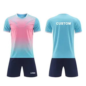Custom Sublimation Design Sports Soccer Uniform 100% Polyester Soccer Wear Quick Dry Comfortable Men Soccer Uniform