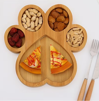 Plateau en bois minimaliste en forme de cœur, motif nature morte, résistant à la chaleur, pour la Saint-Valentin