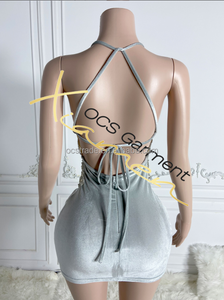 MF Y2K Transparent Bandoulière Sans Manches Robe Moulante Robes Sexy Pour Femmes Col Haut Cristal Respirant Robe de Club - Product Image 6