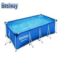 Bestway 56405 struttura in metallo di nuoto piscina fuori terra con il formato 4.00m x 2.11m x 81cm
