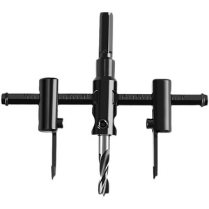 Scie cloche réglable en forme d'avion pour l'agrandissement de haut-parleurs, le travail du bois, le plastique, les spots et les plafonds intégrés en alliage d'aluminium - Product Image 1