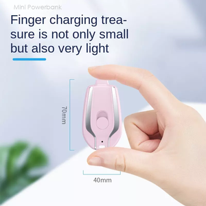 Xách tay Key ngân hàng điện Keychain Keyring Móc chìa khóa không dây khẩn cấp Keychain 1500mAh Mini vòng sạc ngân hàng điện