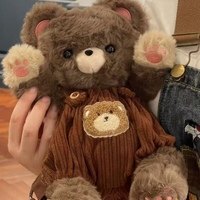 Sac à dos en peluche mignon de 28 cm, vente directe d'usine, sacs à dos en peluche personnalisés pour enfants