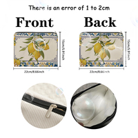 Sacs à maquillage souvenirs de la côte d'Amalfi - Cadeaux de voyage en Italie, cadeaux de fête sur le thème du citron, accessoires, sacs cosmétiques bohèmes de la côte d'Amalfi