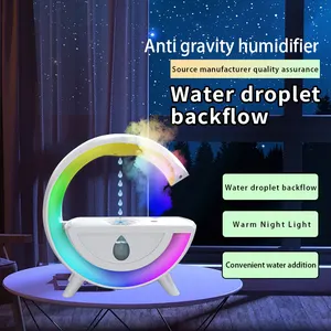 New Bluetooth Anti-gravity Humidifier Speaker Mobile Phone Battery Plastic Portable Red Loud Speaker Modern Music Player Ch RGB