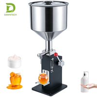 Remplisseur manuel semi-automatique de machine de remplissage de petite dose de pâte d'acier inoxydable A03 pour la crème, le shampooing et les cosmétiques