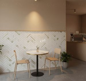 Mosaico de Azulejos Decorativos para Baño y Cocina, Diseño Moderno Personalizado, Espaldera de Espiga Blanca de Primera Calidad - Product Image 3