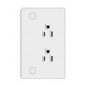 Smart <b>Wall</b> <b>Socket</b> With <b>USB</b> Ports 2 Outlets Tempered Glass Panel Wi-Fi Control Residential Use - Product Image 4
