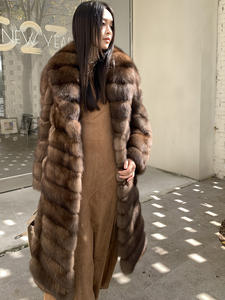 Cappotto Invernale di Lusso in Finta Pelliccia di Zibellino, Viola, Spesso e Caldo, Elegante e Sexy - Product Image 5