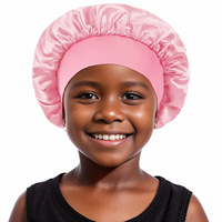 Bonnet de nuit en satin grande taille à motif laser, avec bande élastique, pour enfants – Vente directe usine