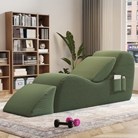 Fauteuil pouf moderne et minimaliste, pliable, pour une personne, idéal pour chambre, chaise longue, yoga, ou balcon