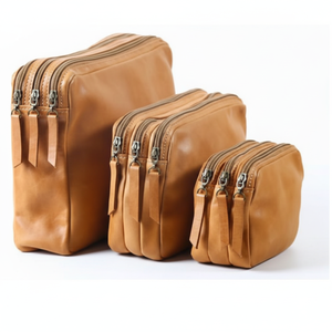 Black Waterproof High Quality Toilet Pouch Wash Bag Travel Mens Leather Custom Toiletry Bag Toiletries Canvas Cosmetic Bag - Product Image 1