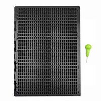 Tableau d'écriture braille en plastique XR 27 rangées 30 carrés avec stylo, papier inclus, grand format, fournitures d'apprentissage pour personnes malvoyantes