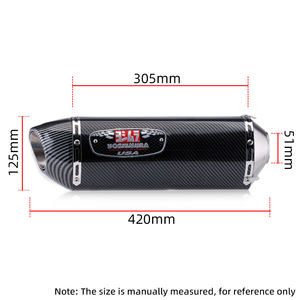 Tubo de Escape Modificado Yoshimura R77 Universal de 51mm para Motocicleta con Silenciador Db Killer para Honda Xmax300 Cbr650 Z900 R1 R6 <span class=keywords><strong>Er6n</strong></span> Ninja - Product Image 3