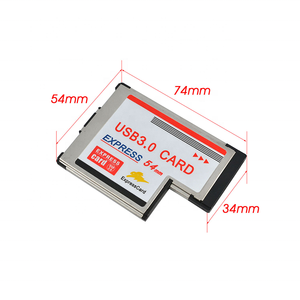 Dual <strong>USB</strong> <strong>3.0</strong> Adapter <strong>Card</strong> <strong>Express</strong> <strong>Card</strong> Expresscard <strong>USB</strong> <strong>3.0</strong> 54mm to 2-Port Dual <strong>USB</strong> <strong>3.0</strong> Converter <strong>Card</strong> Adapter - Product Image 3