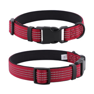's Nieuwe reflecterende comfortabele nylon halsband voor middelgrote en grote honden die 's nachts wandelen - Product Image 5