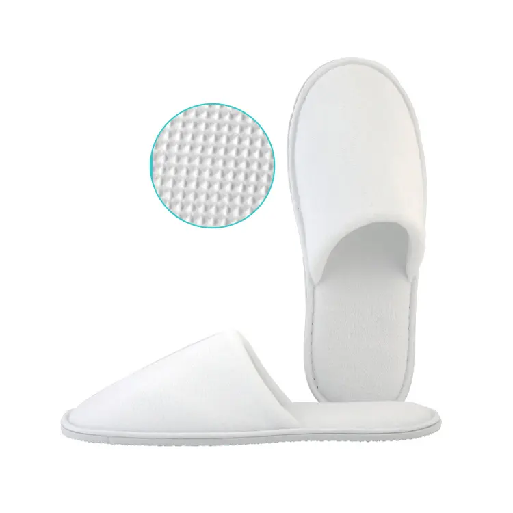 Sandales en coton jetables blanches, Logo personnalisé OEM, vente en gros, luxe, lavables, pour chambre d'hôtel, Spa, invités, 2020 pièces