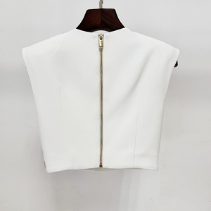2026 early spring new style fashion heavy-duty beaded and diamond-<strong>studded</strong> <strong>blouse</strong> short top +skirt set two-piece set ready ship - Product Image 5