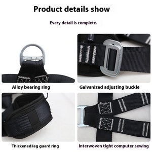 गर्म बिक्री अर्ध-शरीर चढ़ाई उच्च ऊंचाई वाले त्वरित वंश सुरक्षा बेल्ट समायोज्य पतले गिरने की सुरक्षा - Product Image 2