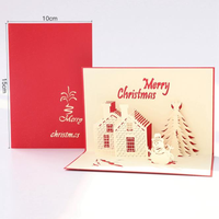 Carte de Noël pop-up 3D personnalisée Carte cadeau de sapin de Noël joyeux pour les enfants Voeux parfait pour les vacances