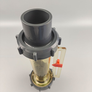 Đồng hồ đo lưu lượng phao kim kép với thiết kế đường sắt, PSU/Viton cho hóa chất - Product Image 4