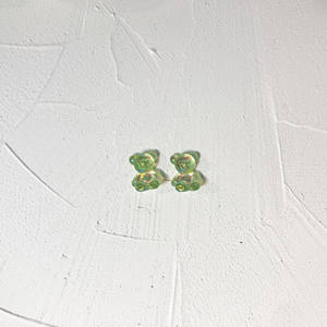 Nouveau haute qualité mode coréenne couleur bonbon gelée ours boucles d'oreilles Clips sur bijoux mignon résine gommeux ours boucles d'oreilles pour les filles - Product Image 5