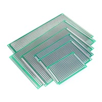 Carte PCB simple face 2 cm x 8 cm, verte, universelle, perforée, pour produits numériques, conforme RoHS