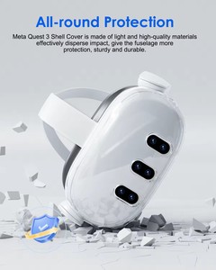 AL-Q113 Vr Transparante Beschermende Duurzame Shell Voor Meta Quest 3 Vr Bril Cover Anti-Krassen Case - Product Image 5