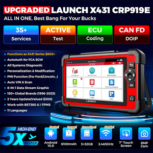 Ra mắt x431 crp919e công cụ chẩn đoán xe toàn hệ thống 35 + Dịch vụ thiết lập lại Máy quét mã OBD2 tự động 2 năm cập nhật miễn phí mới - Product Image 2