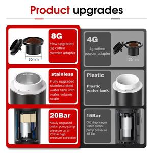 Machine à expresso électrique portable USB 3-en-1, cafetière à capsules, petit appareil de chauffage sans fil pour la maison, le camping et les voyages - Product Image 4