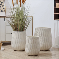 Grand pot de fleurs décoratif pour jardin d'intérieur haut de gamme, personnalisé, pour intérieur et extérieur, grand pot en ciment respirant, plantes d'intérieur