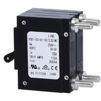 Disjoncteur miniature électromagnétique hydraulique 2PUL 2PTUV avec coupelle d'huile pour protection contre les surintensités, modèle RSB1-100-A2-102LSC1M0