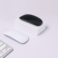 Souris sans fil silencieuse Mini BT ultra-mince en aluminium, portable, à base tactile sensible, pour ordinateur portable – Prête à l'emploi