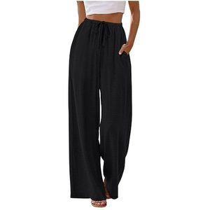 2026 European American Cross-Border <strong>Womens</strong> Apparel New <strong>for</strong> Style All-Match Drawstring Waist Pockets Casual <strong>Trousers</strong> - Product Image 1