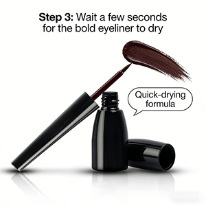 Eyeliner liquide imperméable personnalisé noir bleu marron blanc pour maquillage des <span class=keywords><strong>yeux</strong></span> - Product Image 4