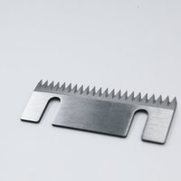 Lame de machine à sceller en acier inoxydable HRC56-62, 84*25.98*1.5mm, 2 fentes, pour scelleuse de cartons à ruban adhésif automatique
