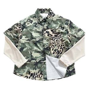 Chemises à manches longues pour hommes DIHUI, style vintage streetwear, imprimé camouflage léopard, manches doubles, chemises pour hommes de haute qualité - Product Image 1