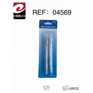 Penne a Sfera Boligrafos 2 Pezzi Rif. 04569 MNJ Confezione da 12 - Product Image 1