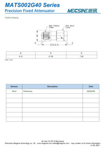 Bom dịch vụ chính xác RF Coaxial Adapter BW-K3-2W44 + 40Ghz 6dB SMA nối cố định attenuator - Product Image 2