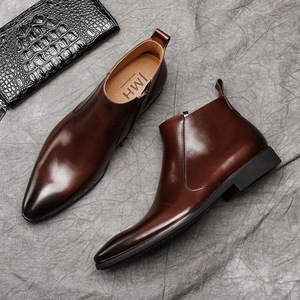 Nouvelles Chaussures Habillées en Cuir Noir à Lacets pour Hommes, Motif Crocodile, Style Automne 2026, Meilleures Ventes, Tendance Affaires - Product Image 1